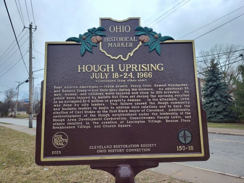 Hough Uprising Marker. Click for full size. Hough Uprising Marker image. Click for full size.