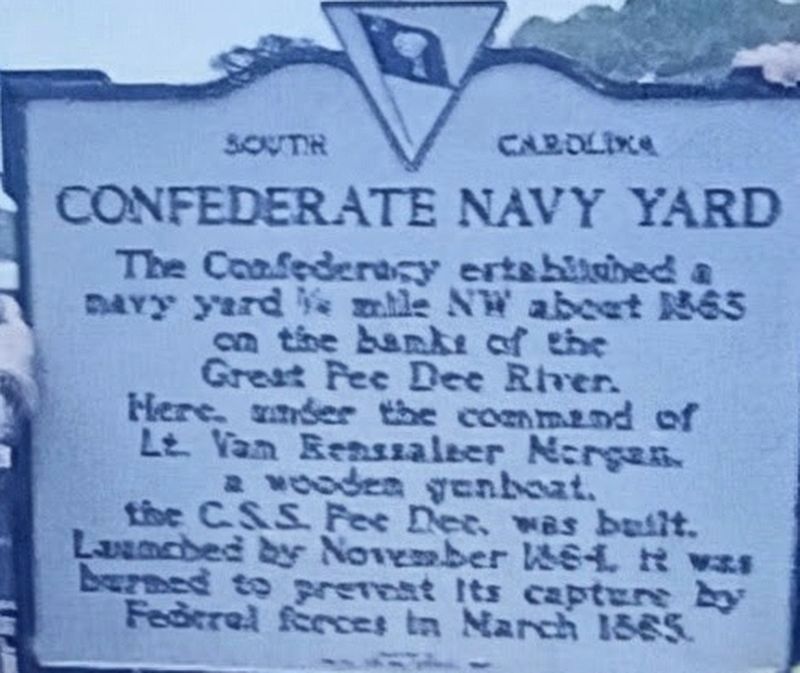 Confederate Navy Yard Marker image. Click for full size.