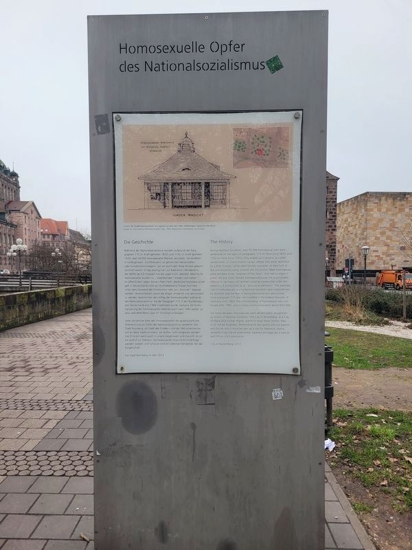 Homosexuelle Opfer des Nationalsozialismus / Homosexual Victims of National Socialism Marker. Click for full size. Homosexuelle Opfer des Nationalsozialismus / Homosexual Victims of National Socialism Marker image. Click for full size.
