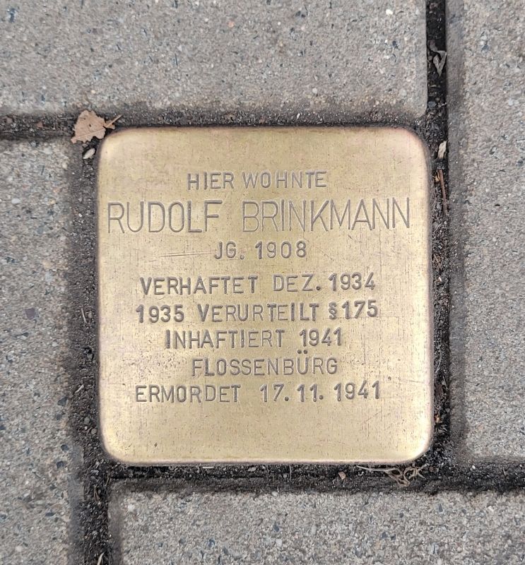 Rudolf Brinkmann Marker. Click for full size. Rudolf Brinkmann Marker image. Click for full size.