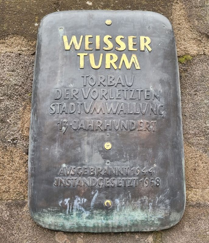 Weisser Turm / White Tower Marker image. Click for full size.