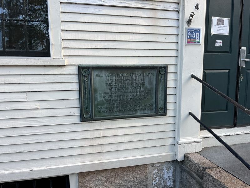 The Town House of Plymouth Marker image. Click for full size.