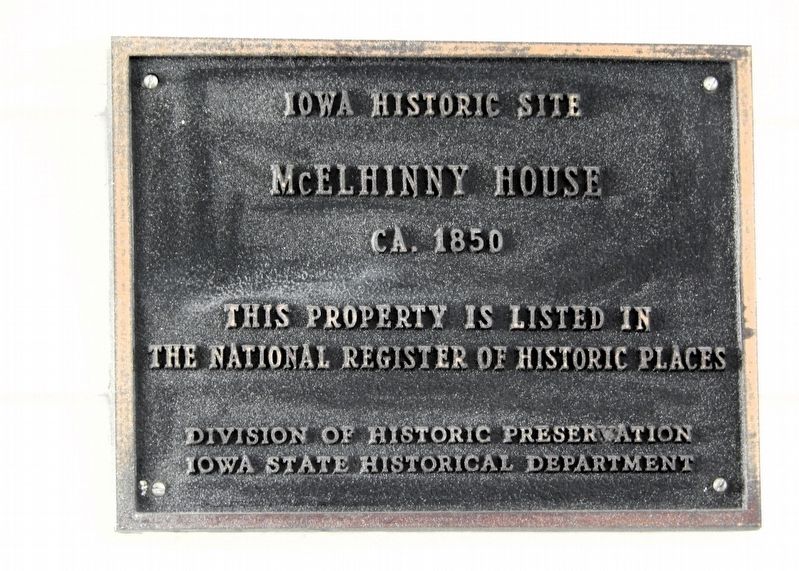 McElhinny House Marker image. Click for full size.