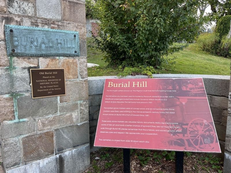 Burial Hill Marker. Click for full size. Burial Hill Marker image. Click for full size.