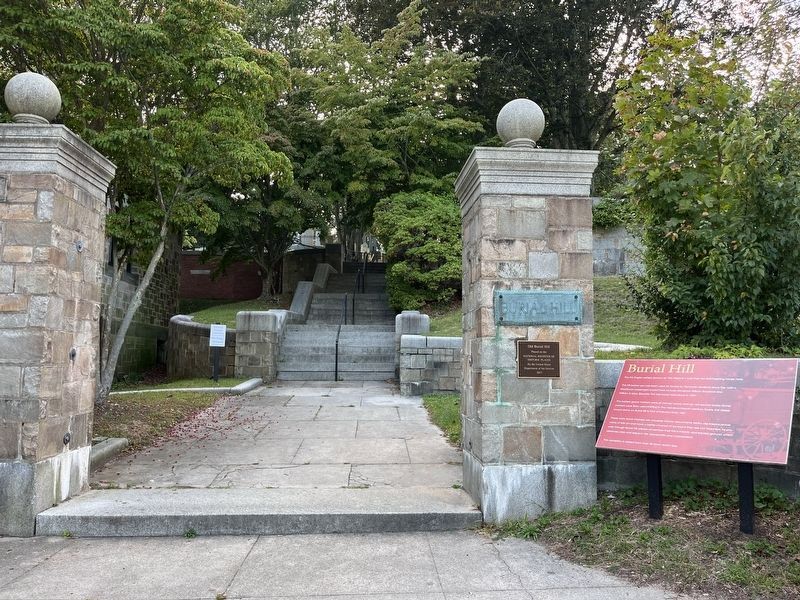 Burial Hill Marker. Click for full size. Burial Hill Marker image. Click for full size.