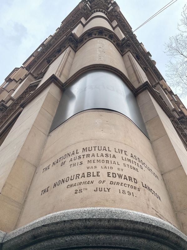Former National Mutual Life Association Building Marker. Click for full size. Former National Mutual Life Association Building Marker image. Click for full size.