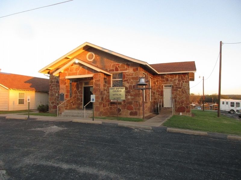 First Baptist Church of Santo church and marker. Click for full size. First Baptist Church of Santo church and marker image. Click for full size.