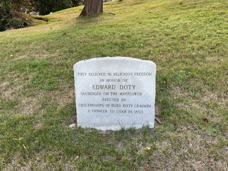 Edward Doty Marker image. Click for full size.