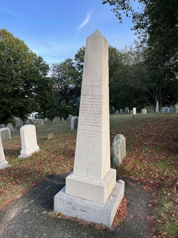 Major William Bradford Marker. Click for full size. Major William Bradford Marker image. Click for full size.