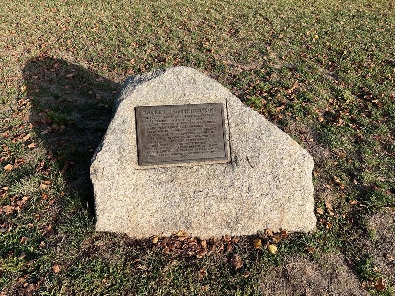 Gurnet Fortifications Marker. Click for full size. Gurnet Fortifications Marker image. Click for full size.