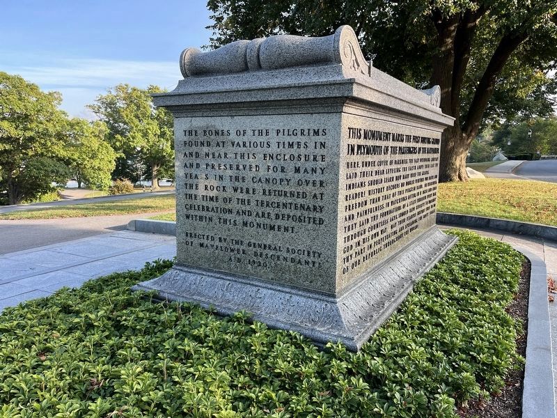 First Burying Ground of Mayflower Passengers Marker. Click for full size. First Burying Ground of Mayflower Passengers Marker image. Click for full size.