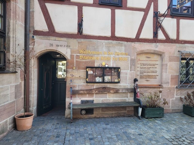 Geschichte des Hauses Zirkelschmiedsgasse 26 / History of the House at Zirkelschmiedsgasse 26 Marker. Click for full size. Geschichte des Hauses Zirkelschmiedsgasse 26 / History of the House at Zirkelschmiedsgasse 26 Marker image. Click for full size.