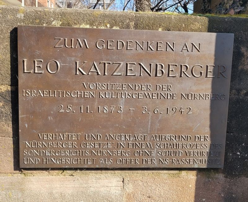 Leo Katzenberger Marker. Click for full size. Leo Katzenberger Marker image. Click for full size.