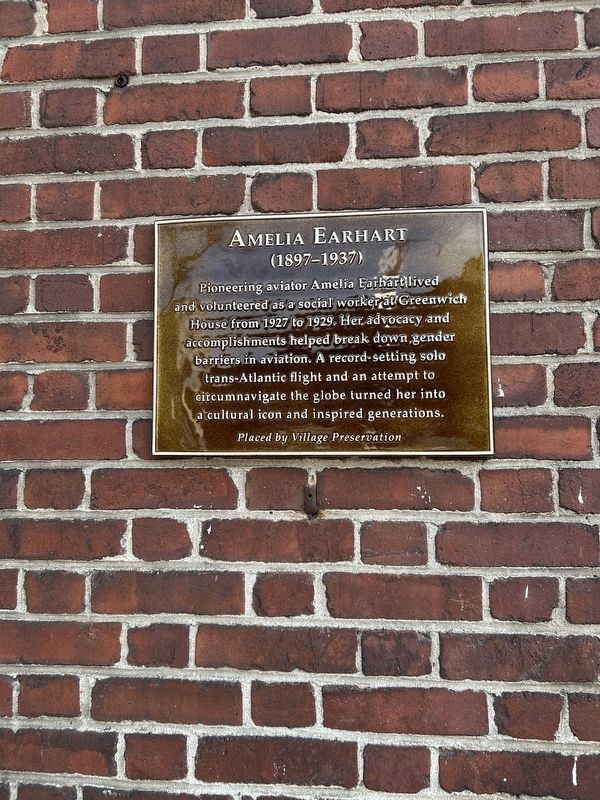 Amelia Earhart Marker. Click for full size. Amelia Earhart Marker image. Click for full size.
