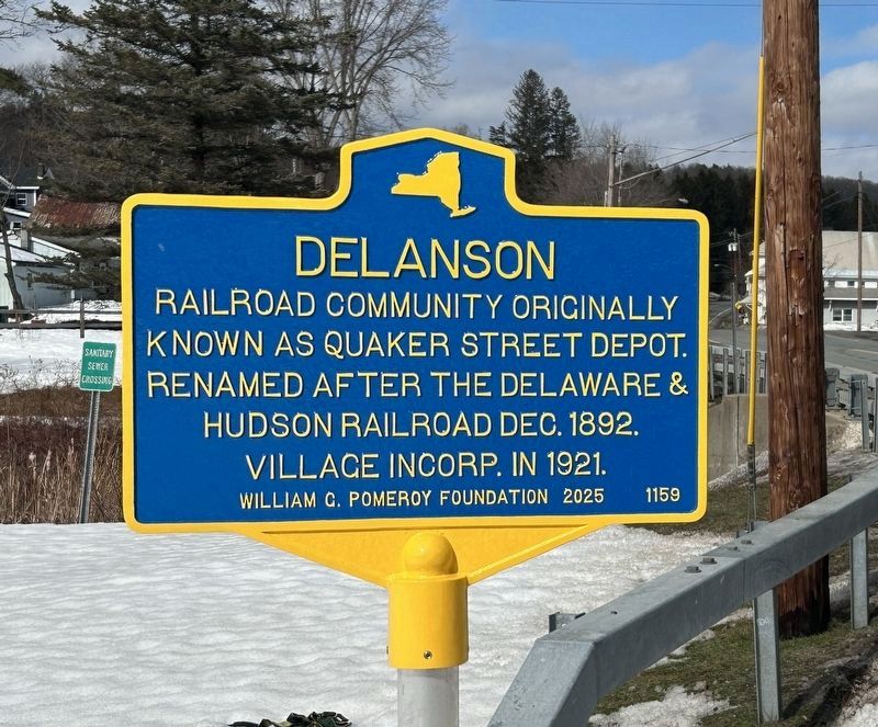 Delanson Marker. Click for full size. Delanson Marker image. Click for full size.