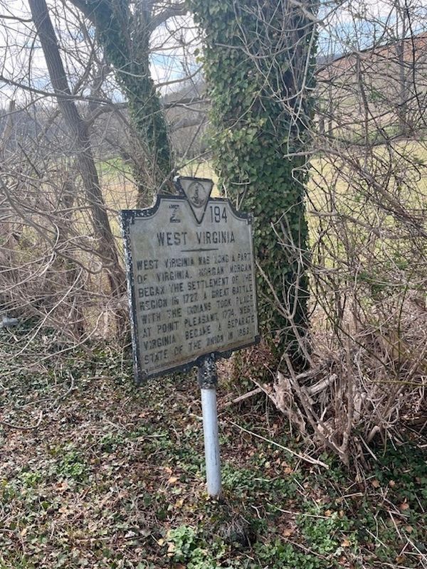West Virginia side of the marker. Click for full size. West Virginia side of the marker image. Click for full size.