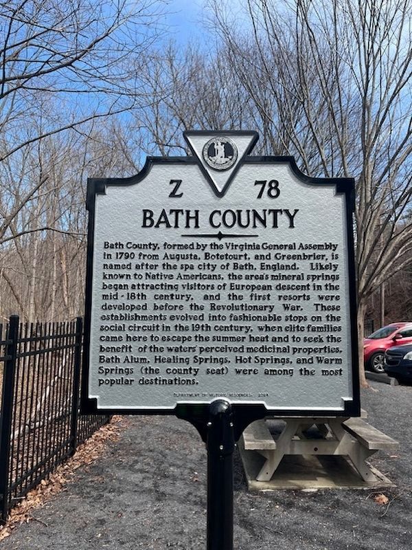 Bath County side of the marker. Click for full size. Bath County side of the marker image. Click for full size.
