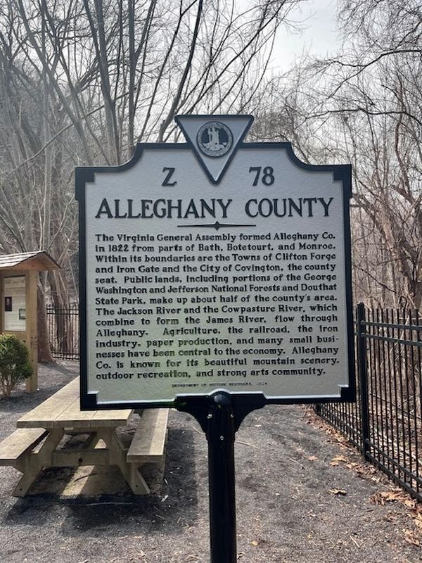 Alleghany County side of the marker. Click for full size. Alleghany County side of the marker image. Click for full size.