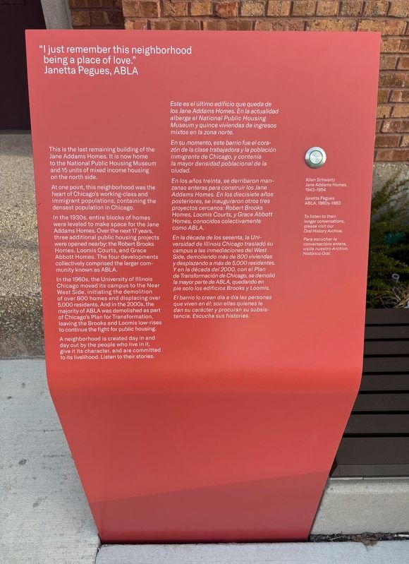 Jane Addams Homes Marker. Click for full size. Jane Addams Homes Marker image. Click for full size.