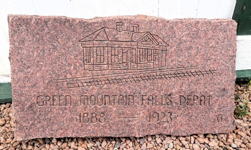 Green Mountain Falls Depot Marker image. Click for full size.