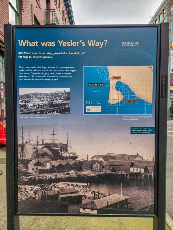 What was Yesler's Way? Marker image. Click for full size.