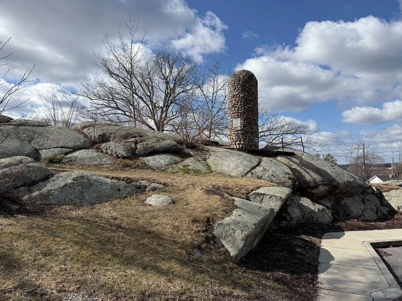 Abigail Adams Cairn Marker atop Penns Hill. Click for full size. Abigail Adams Cairn Marker atop Penns Hill image. Click for full size.