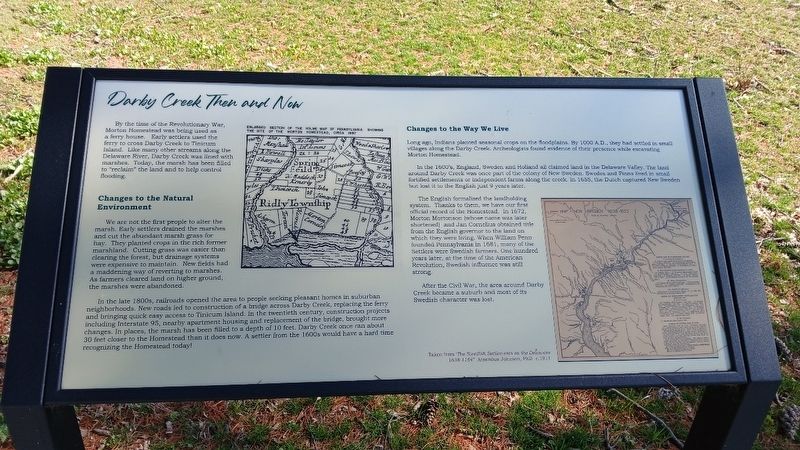 Darby Creek Then and Now Marker. Click for full size. Darby Creek Then and Now Marker image. Click for full size.
