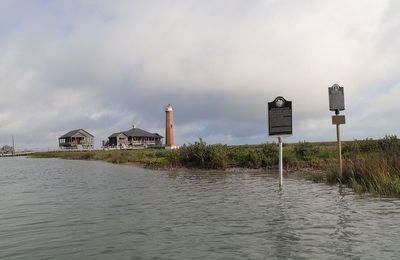 Aransas Pass Light Station Marker. Click for full size. Aransas Pass Light Station Marker image. Click for full size.