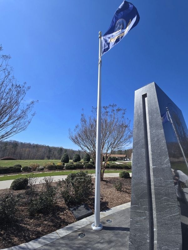 The U.S. Navy Flag and Marker next to the Navy Memorial. Click for full size. The U.S. Navy Flag and Marker next to the Navy Memorial image. Click for full size.