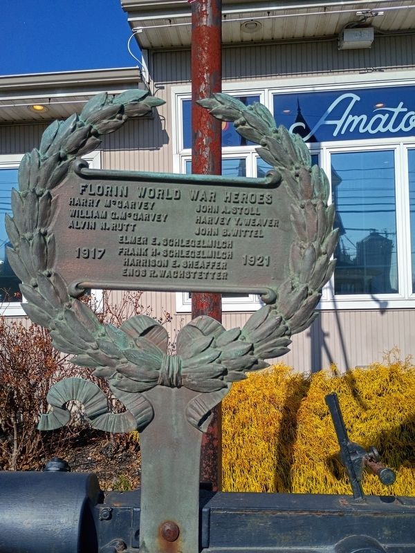 Florin World War Heroes Marker. Click for full size. Florin World War Heroes Marker image. Click for full size.