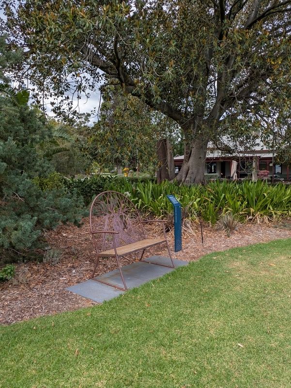 The Love Seat at the An Entwined History Marker image. Click for full size.