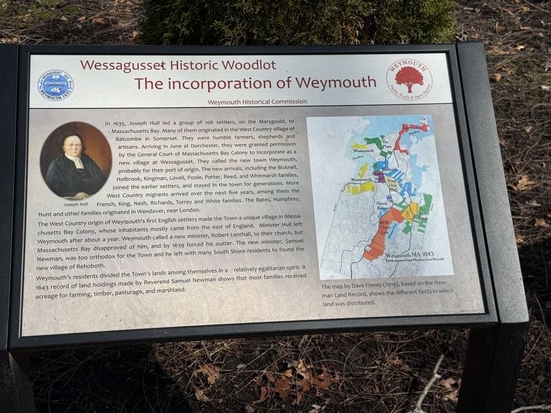The Incorporation of Weymouth Marker. Click for full size. The Incorporation of Weymouth Marker image. Click for full size.