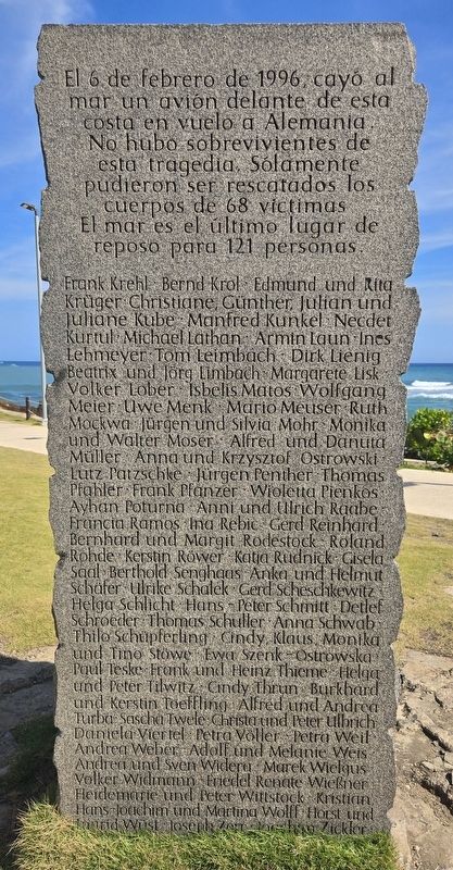 Birgenair Flight 301 Monument. Click for full size. Birgenair Flight 301 Monument image. Click for full size.