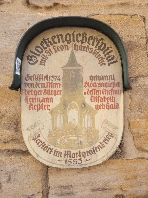 Glockengie�erspital mit St. Leonhardskirche / Glockengie�er Hospital with St. Leonhard�s Church Mark image. Click for full size.