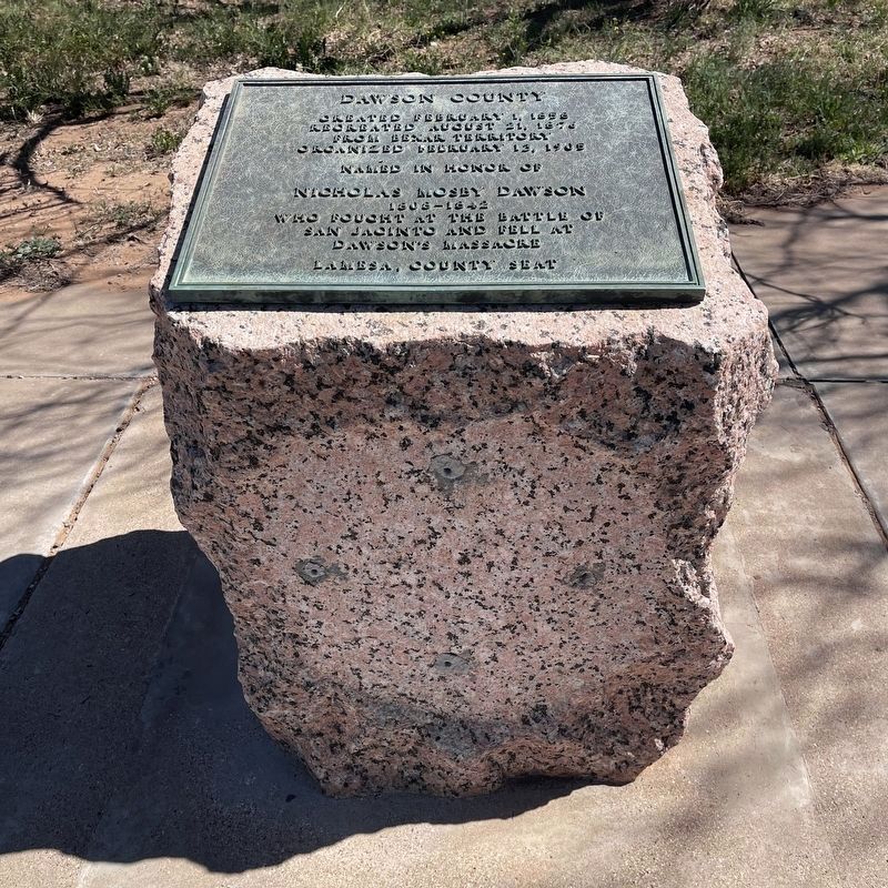 Dawson County Texas Historical Marker image. Click for full size.