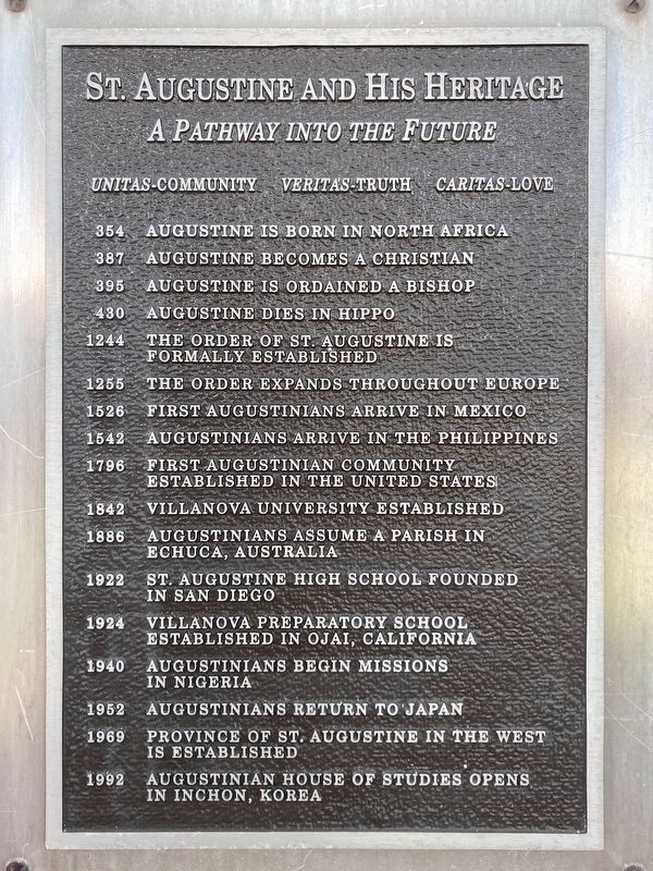 St. Augustine Marker image. Click for full size.