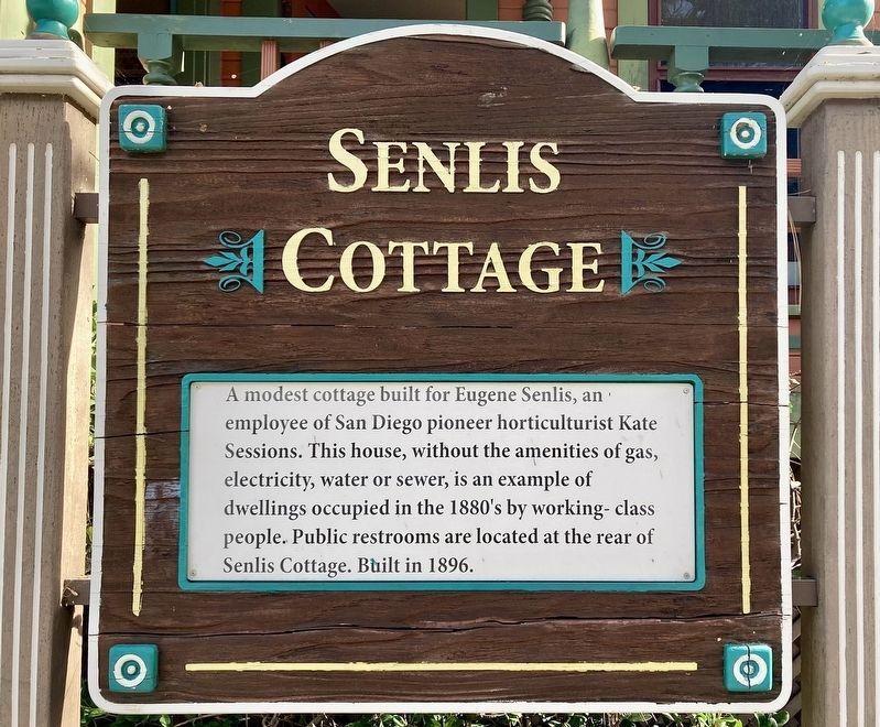 Senlis Cottage Marker. Click for full size. Senlis Cottage Marker image. Click for full size.
