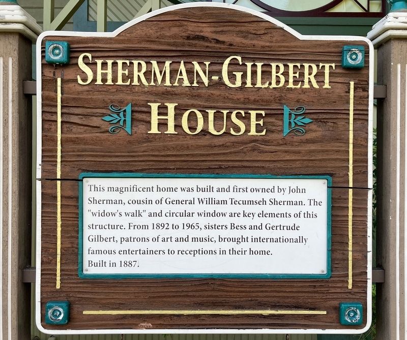 Sherman-Gilbert House Marker. Click for full size. Sherman-Gilbert House Marker image. Click for full size.