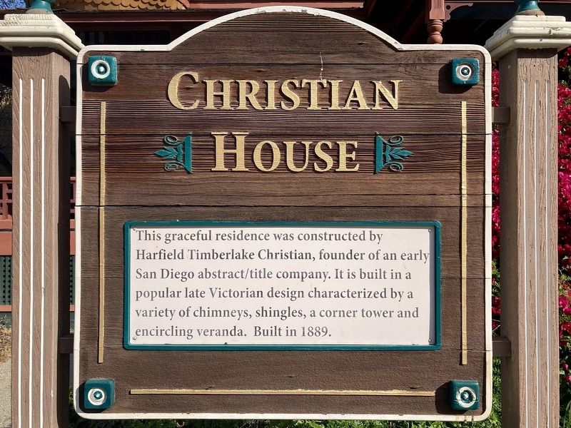 Christian House Marker. Click for full size. Christian House Marker image. Click for full size.