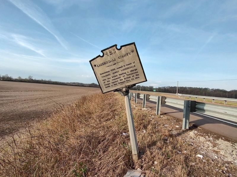 Dyer County / Lauderdale County Marker. Click for full size. Dyer County / Lauderdale County Marker image. Click for full size.