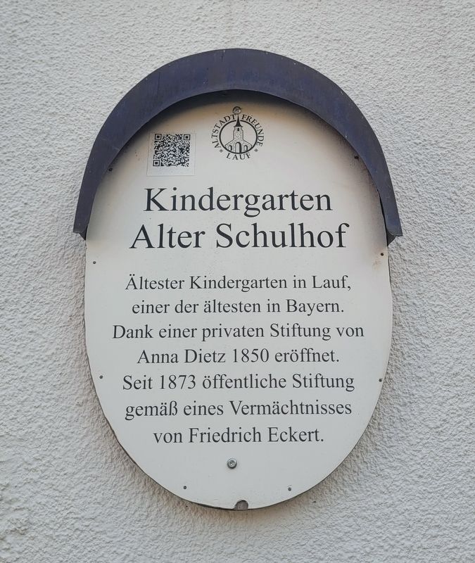 Kindergarten Alter Schulhof / Kindergarten Old Schoolyard Marker image. Click for full size.