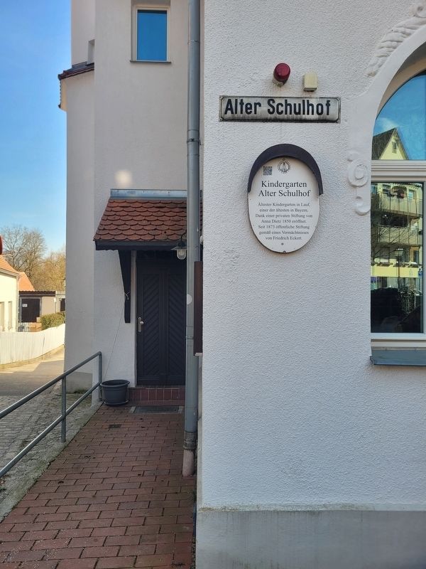 Kindergarten Alter Schulhof / Kindergarten Old Schoolyard Marker image. Click for full size.