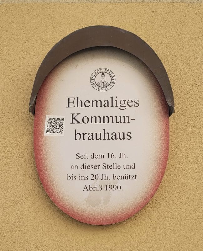 Ehemaliges Kommunbrauhaus / Former Communal Brewhouse Marker image. Click for full size.