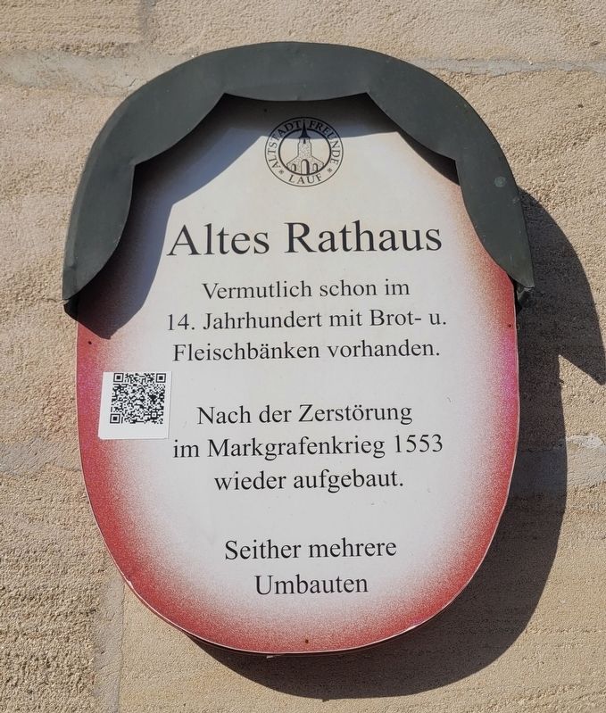Altes Rathaus / Old Town Hall Marker. Click for full size. Altes Rathaus / Old Town Hall Marker image. Click for full size.
