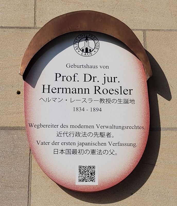 Prof. Dr. jur. Hermann Roesler Marker image. Click for full size.