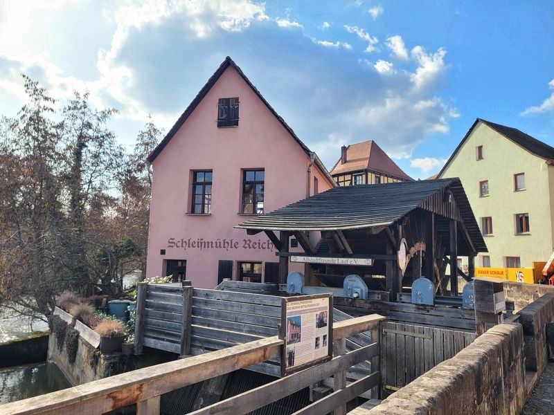 Lauf a. d. Pegnitz, Reichelsche Schleif / Lauf on the Pegnitz, Reichel Grinding Mill Marker image. Click for full size.