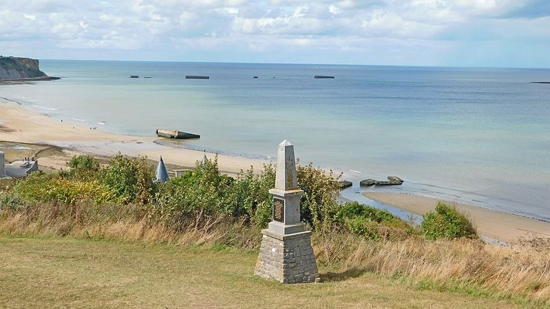 Arromanches-les-Bains: La Bataille d’Arromanches Marker. Click for full size. Arromanches-les-Bains: La Bataille d’Arromanches Marker image. Click for full size.
