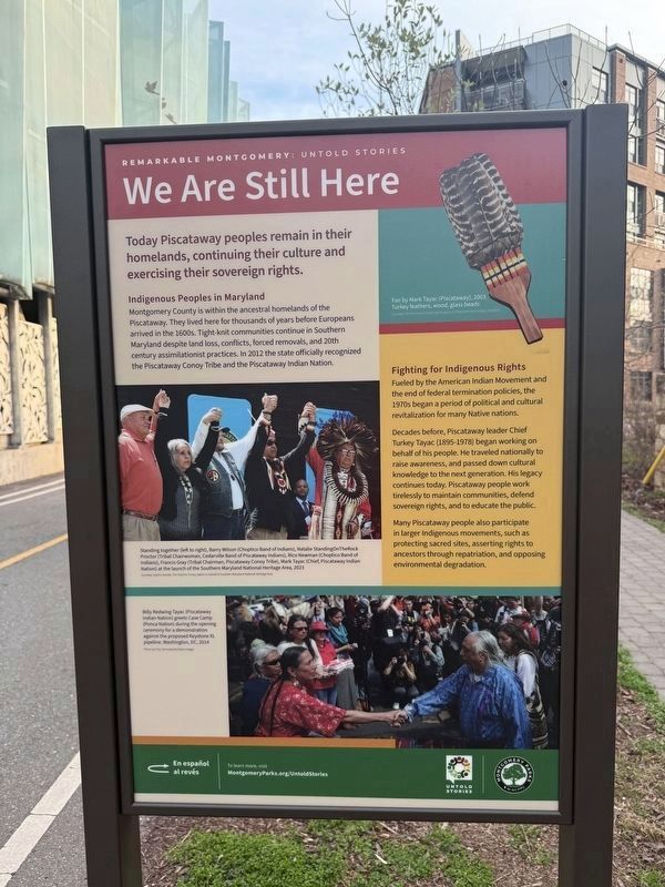 We Are Still Here side of the marker image. Click for full size.
