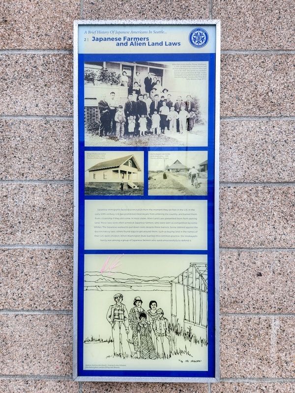 Japanese Farmers and Alien Land Laws Marker. Click for full size. Japanese Farmers and Alien Land Laws Marker image. Click for full size.