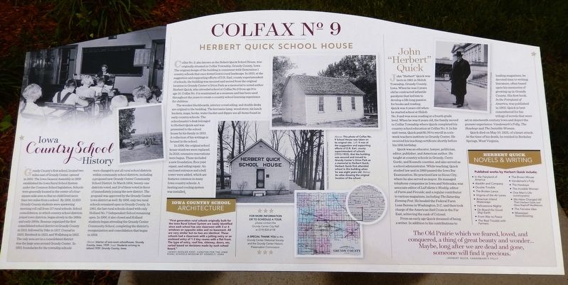 Colfax No. 9 Marker. Click for full size. Colfax No. 9 Marker image. Click for full size.